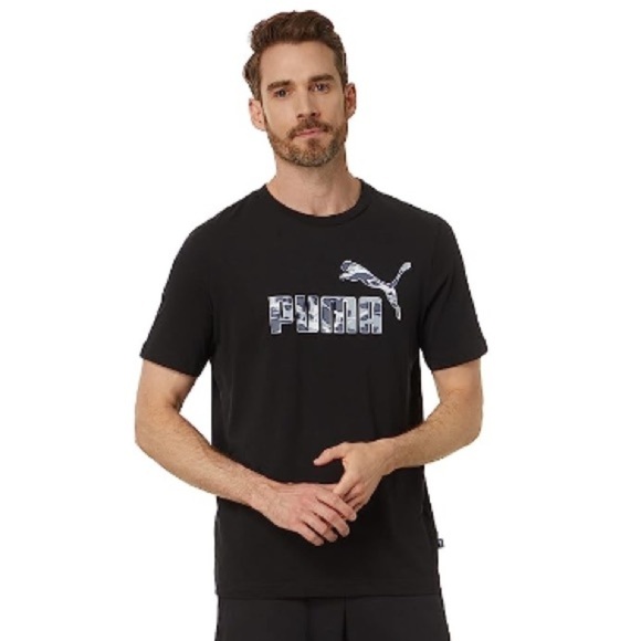 Puma Mens Grey Short Sleeve T Shirt Tee Size XL Casual Logo Graphic Crewneck - Picture 8 of 13